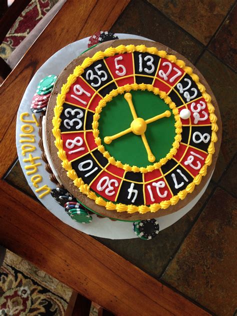 roulette casino cake